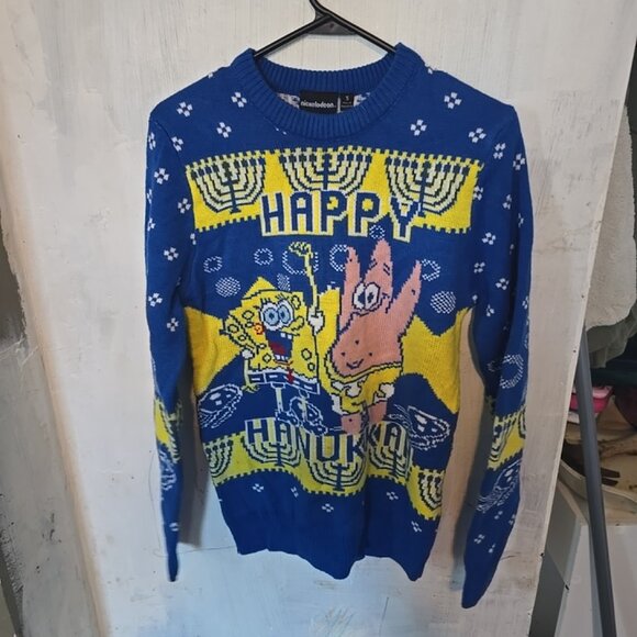 Happy hanukkah SpongeBob Ugly sweater Small - Picture 4 of 4